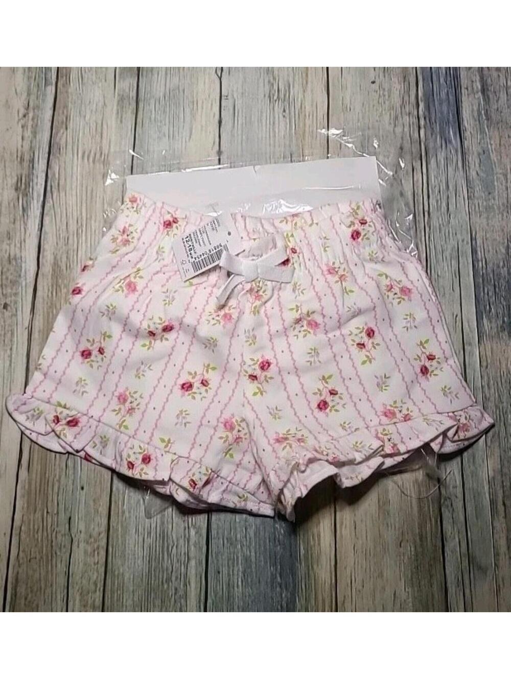 The Child's Place Floral Shorts With White Bow In The Front 12 M To 18 Month